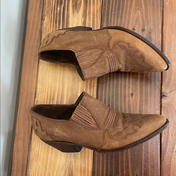 Guess by Georges Marciano Vintage Leather Western Ankle Boots Size 8 - Picture 12 of 13